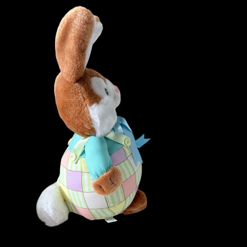 Vtg NOS American Greetings Bloomer Bunny Rabbit Easter 12"‎ Plush Multicolored - Picture 5 of 7
